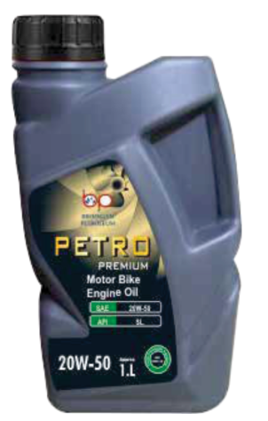 PETRO
PREMIUM
Motor Bike Engine Oil
10W-40
1L